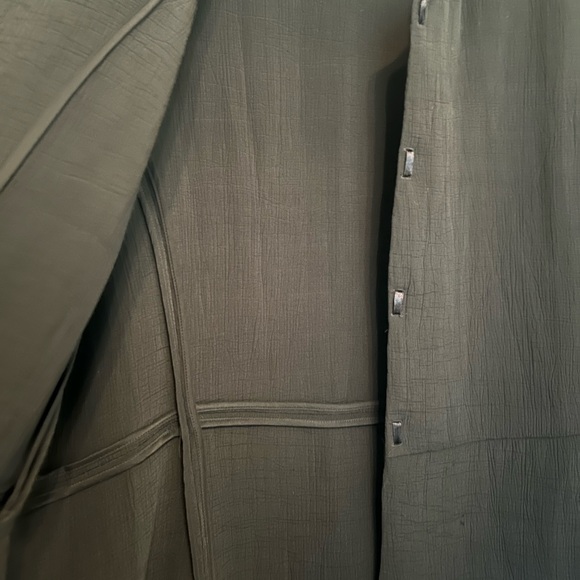 Eileen Fisher large black rayon and silk unlined jacket - Picture 4 of 9